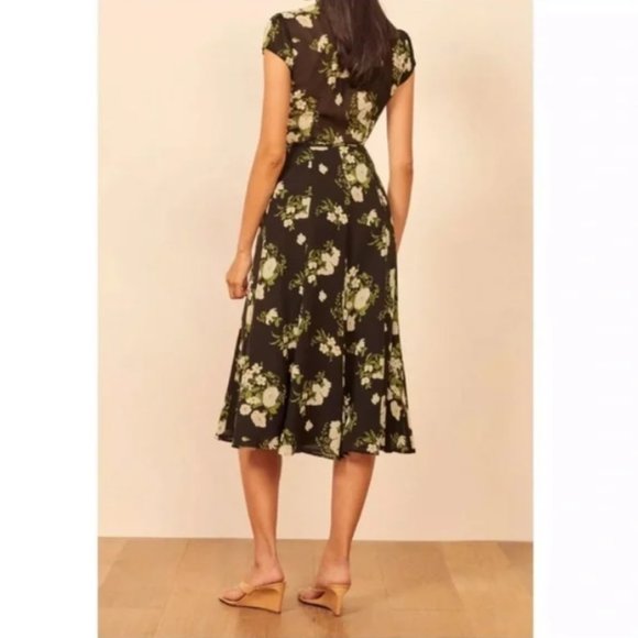 NWT Reformation Carina Wrap Dress In Celeste Size M #762 - Picture 6 of 12